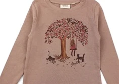 Wheat t-shirt Tree powder brown